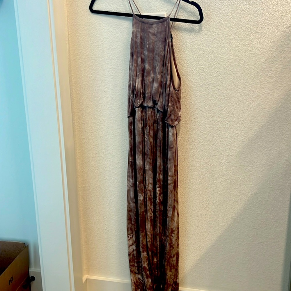 Tie dye maxi dress.
